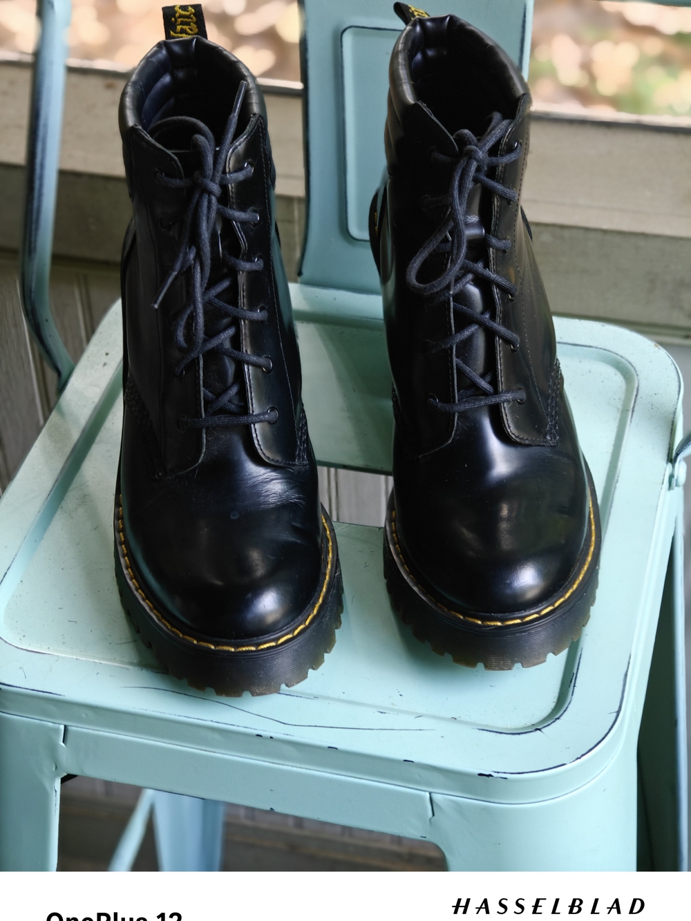 Dr. Martens Black Lug-Heel Lace-Up Ankle Boots - Picture 3 of 7
